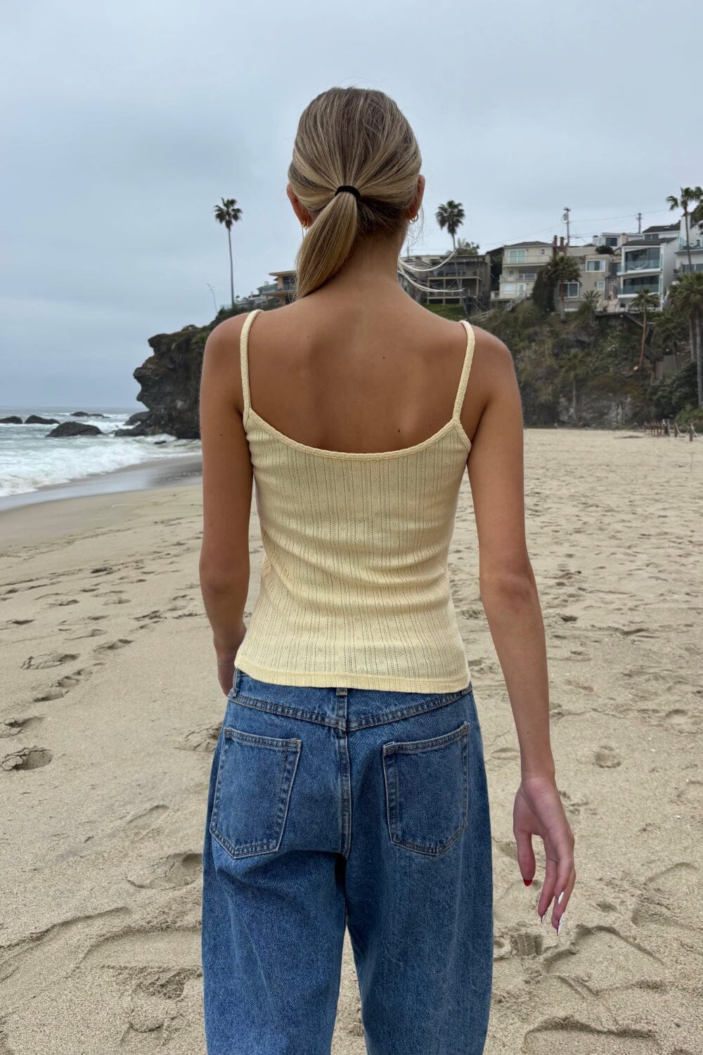 Ayzria™ Skylar Ribbed Eyelet Tank